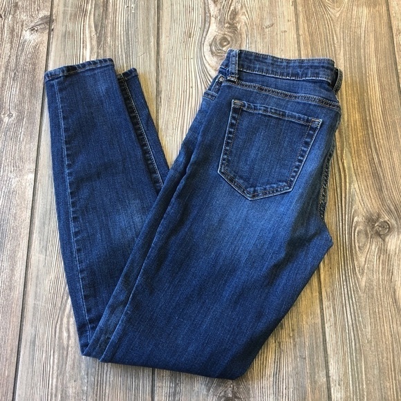 GAP Dark Wash Distressed Denim Jean Leggings 4/27R - Picture 1 of 10